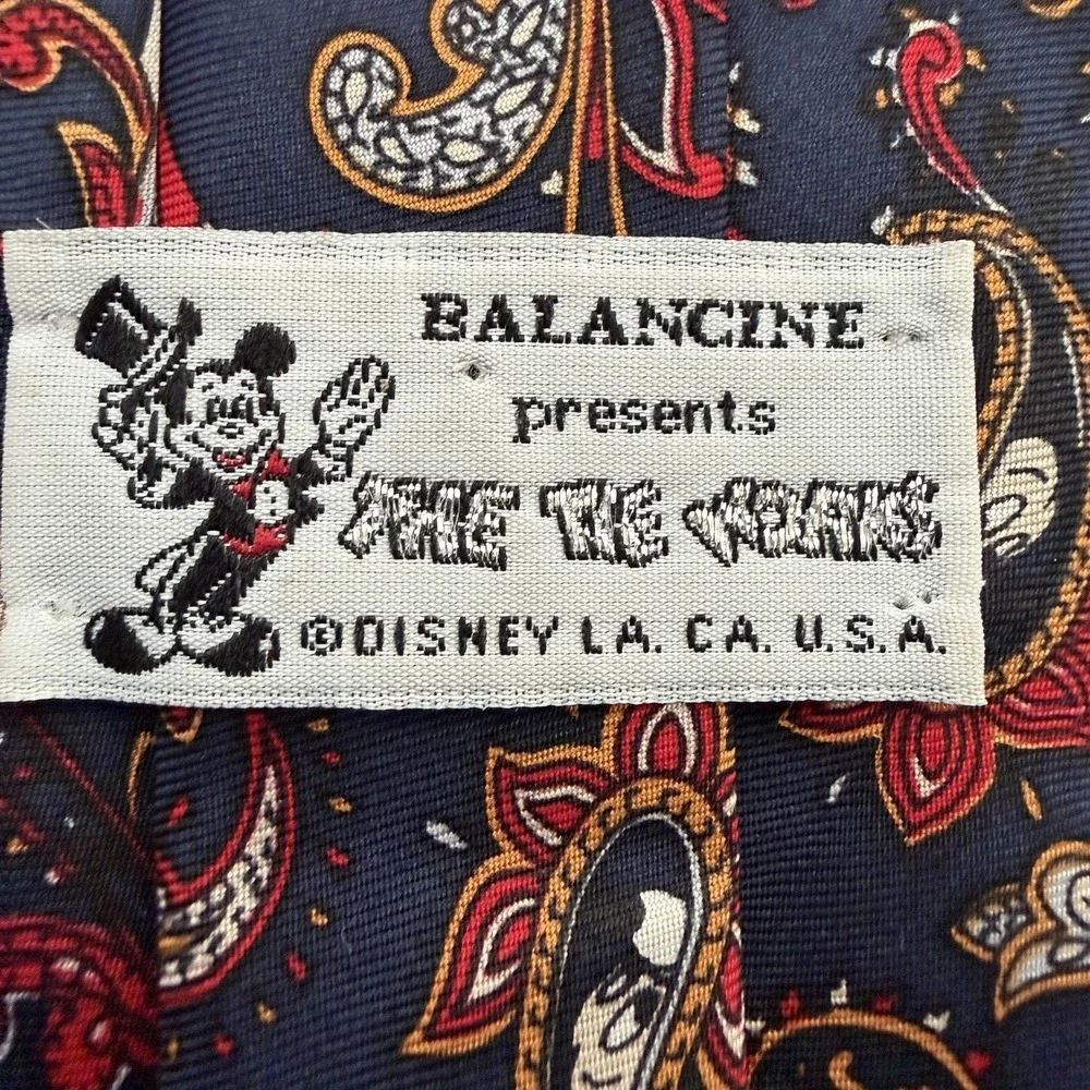 Disney Mickey‎ Paisley Silk Necktie Balancine Presents Men's Tie 57